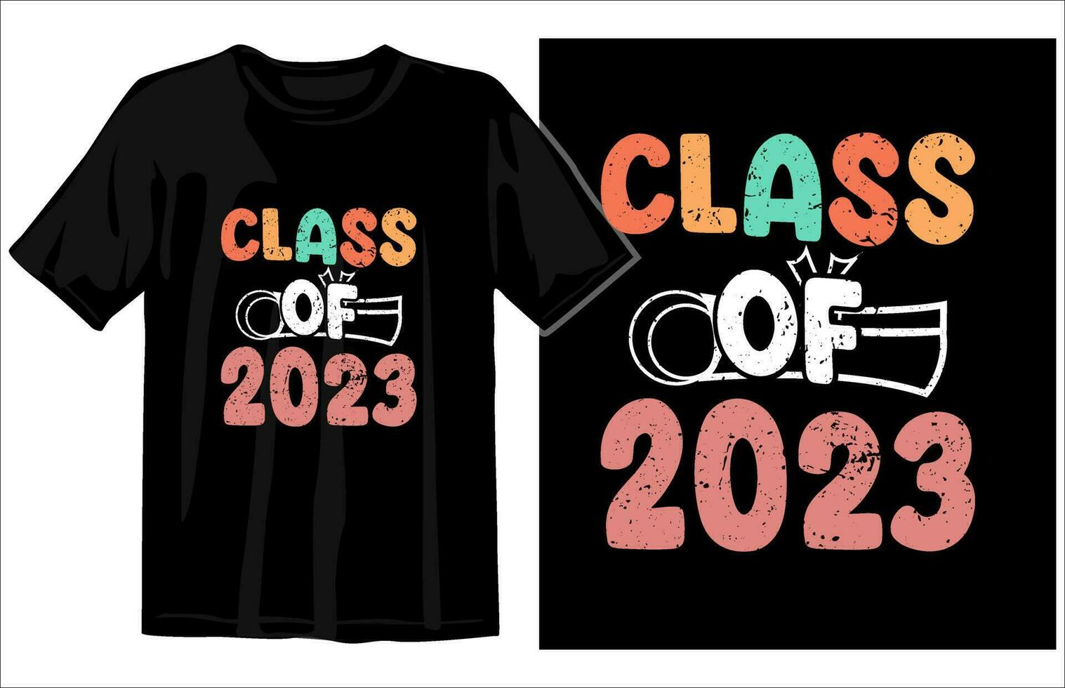 Graduation Vintage t-shirt design vector, Congratulations Graduates Class of 2023 vector