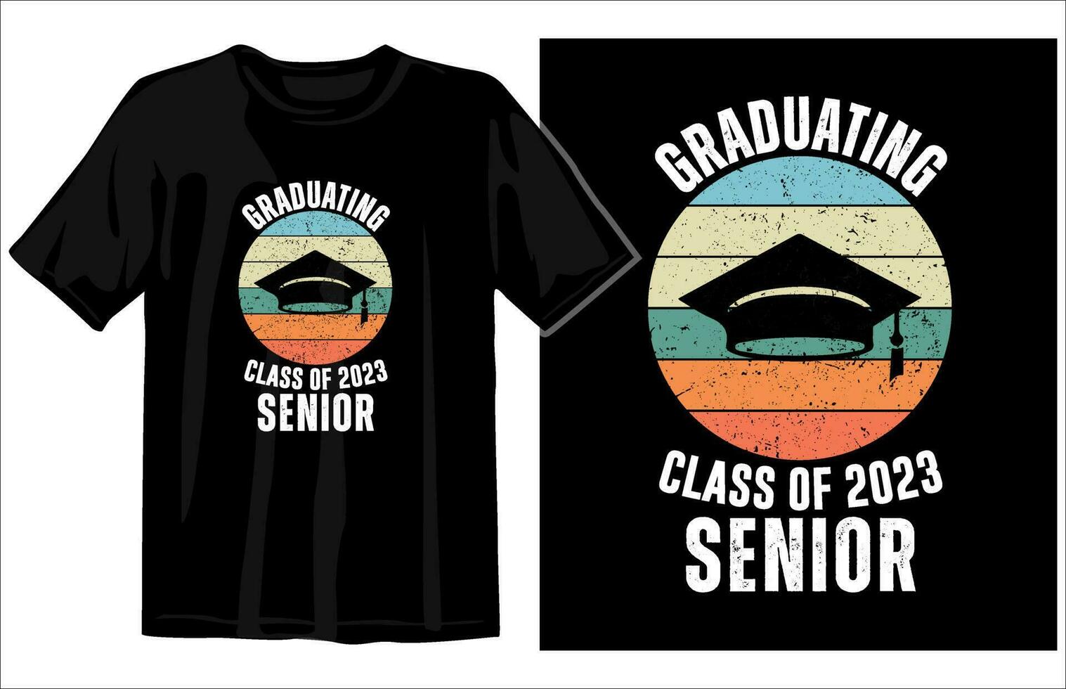 Graduation Vintage t-shirt design vector, Congratulations Graduates Class of 2023 vector