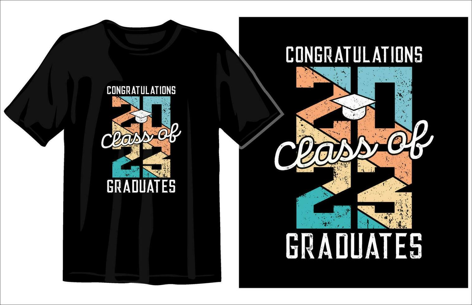 Graduation Vintage t-shirt design vector, Congratulations Graduates Class of 2023 vector