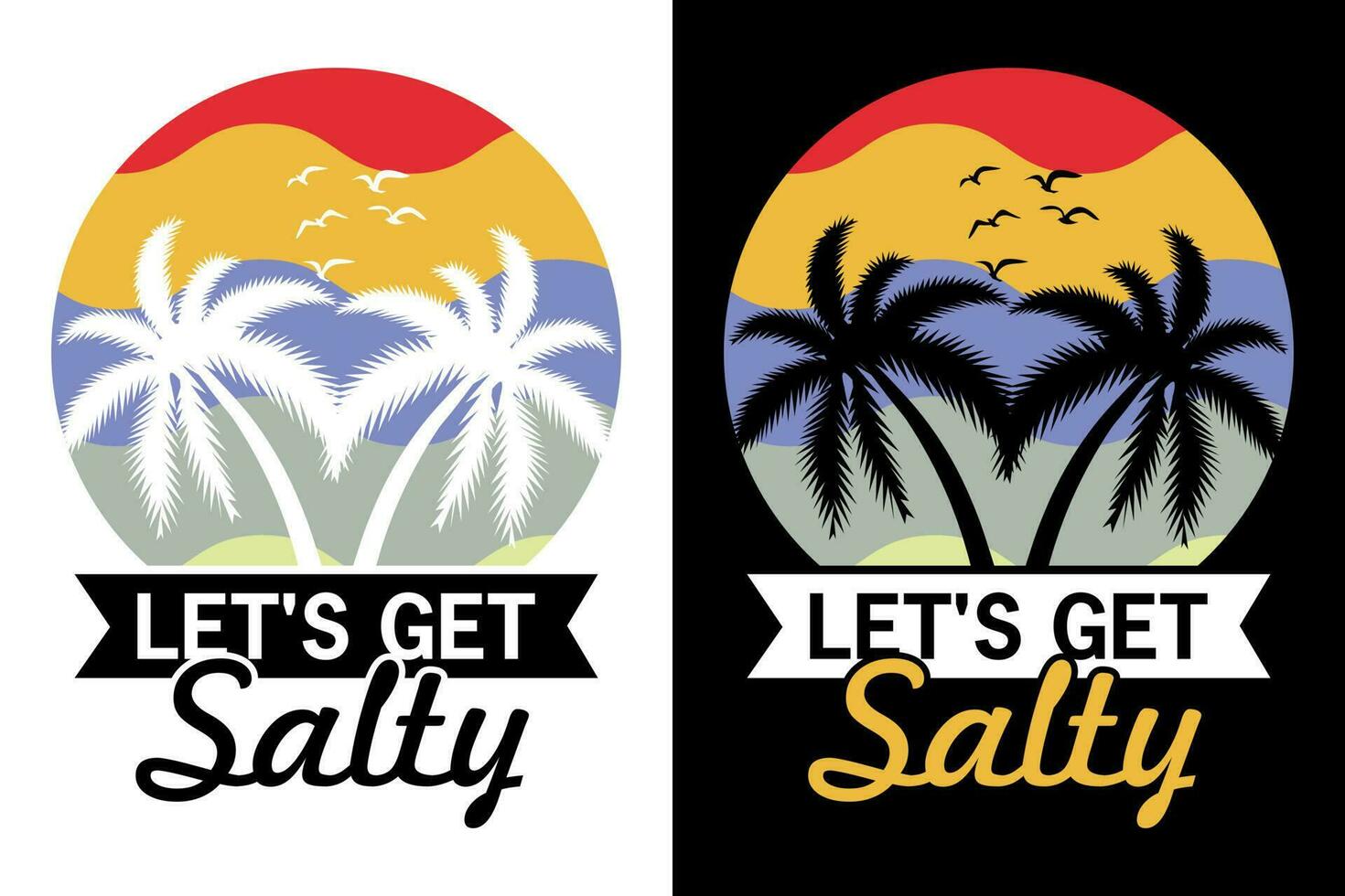 Summer t-shirt design bundle, summer beach vacation t-shirts, summer surfing t-shirt vector design