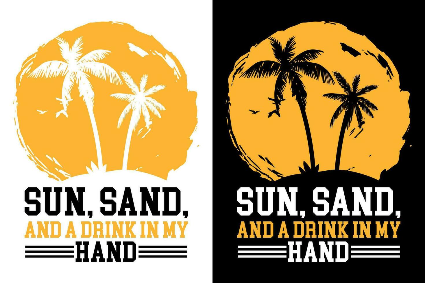 Summer t-shirt design bundle, summer beach vacation t-shirts, summer surfing t-shirt vector design