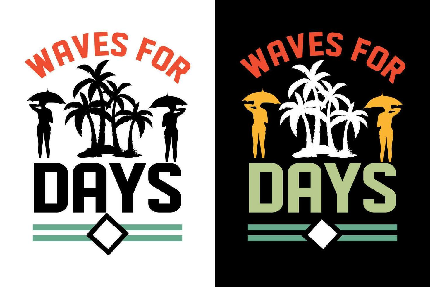 Summer t-shirt design bundle, summer beach vacation t-shirts, summer surfing t-shirt vector design