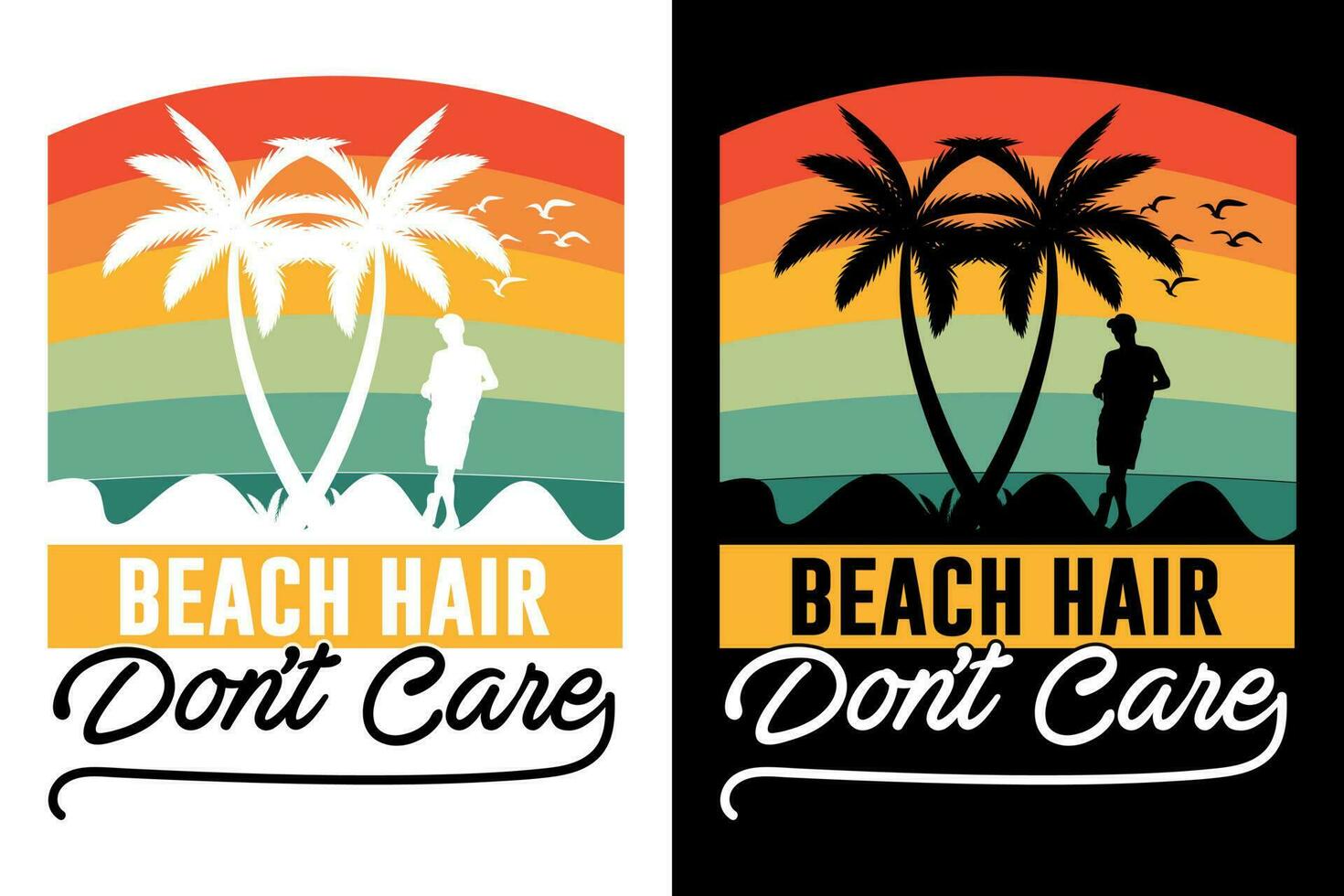 Summer t-shirt design bundle, summer beach vacation t-shirts, summer surfing t-shirt vector design