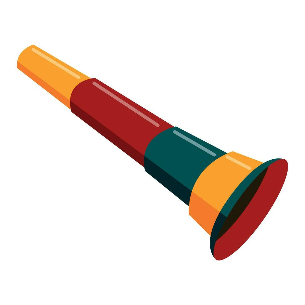 Cute hand drawn spyglass. White background, isolate. vector