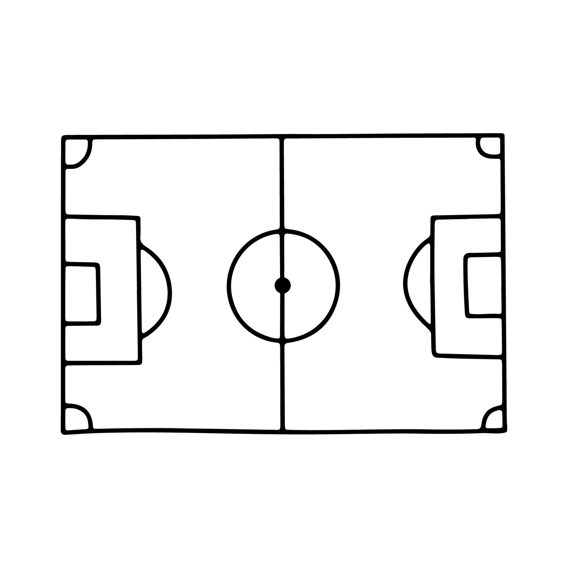 Football pitch with ball vector illustration  CanStock