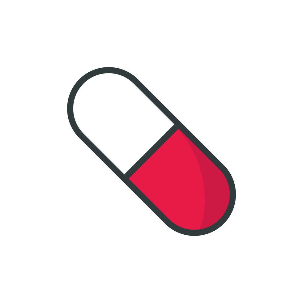 Capsule and Pill icon vector design templates