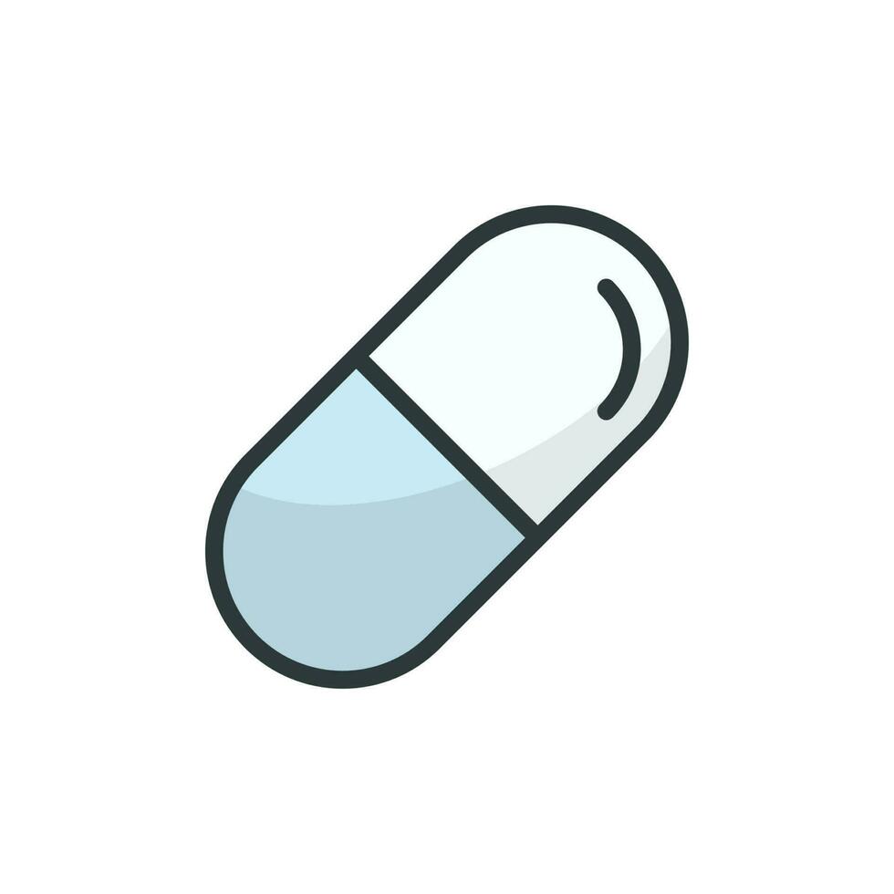 Capsule and Pill icon vector design templates