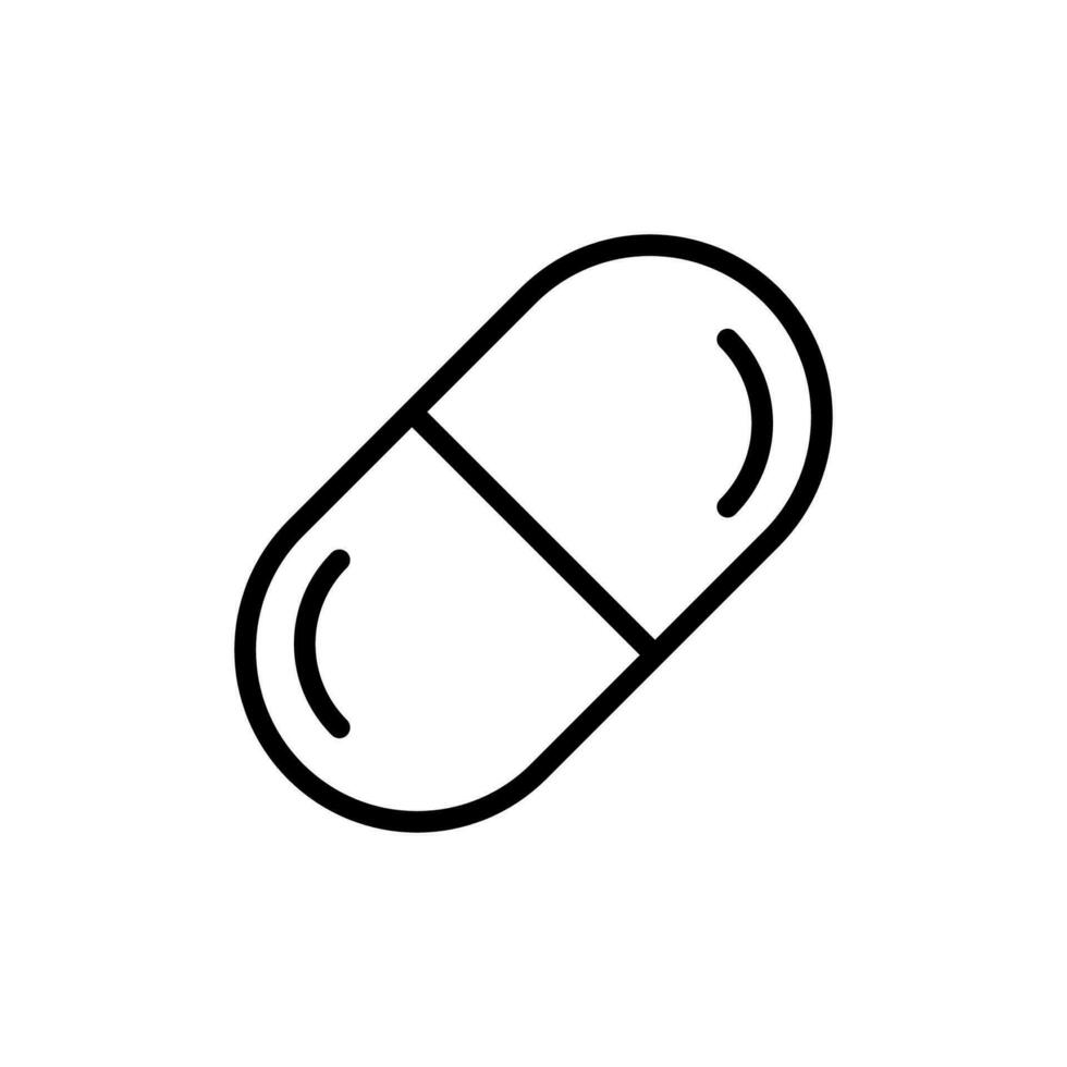 Capsule and Pill icon vector design templates