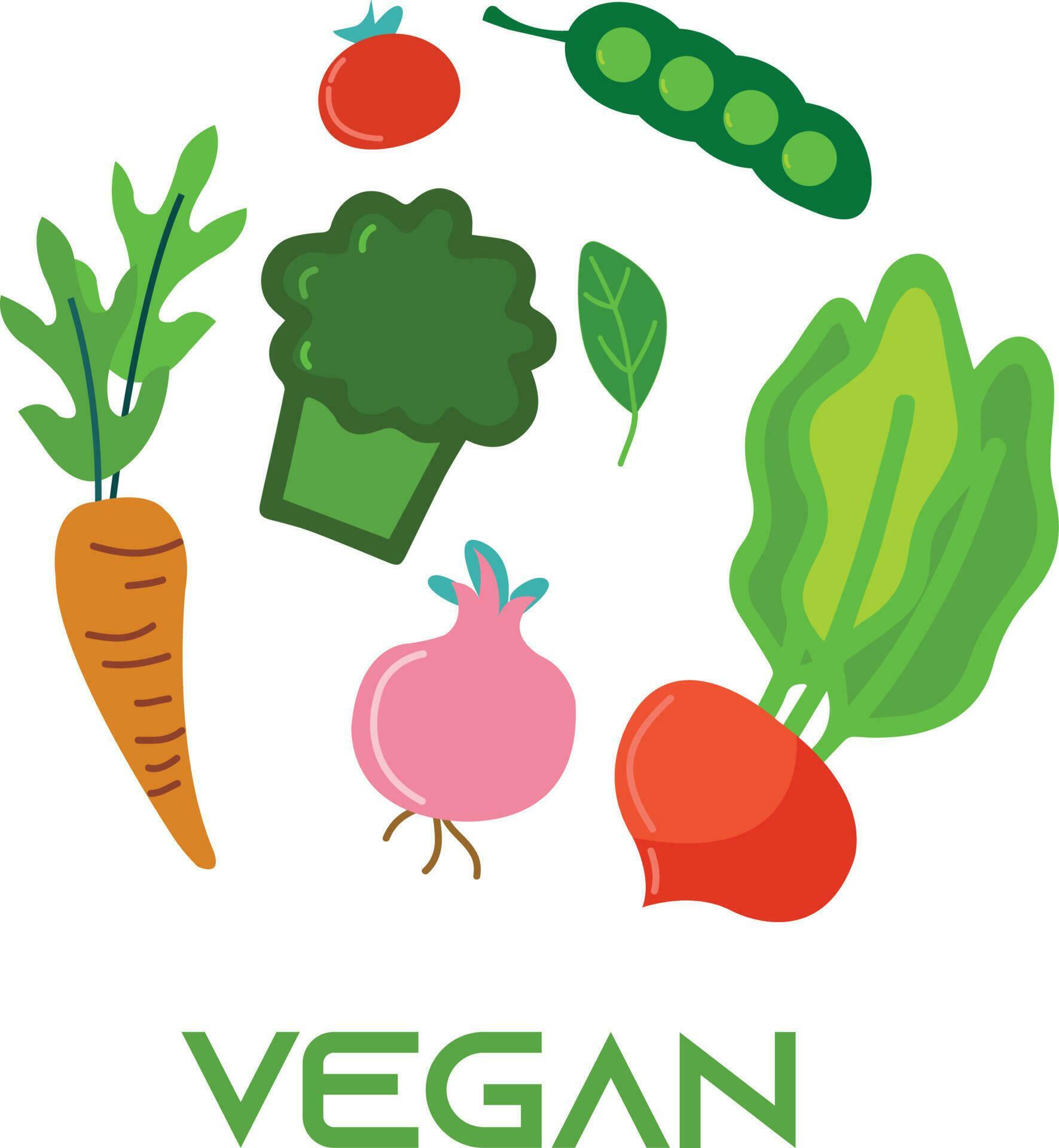 Vegan sign. Hand drawn vector illustration 23452638 Vector Art at Vecteezy