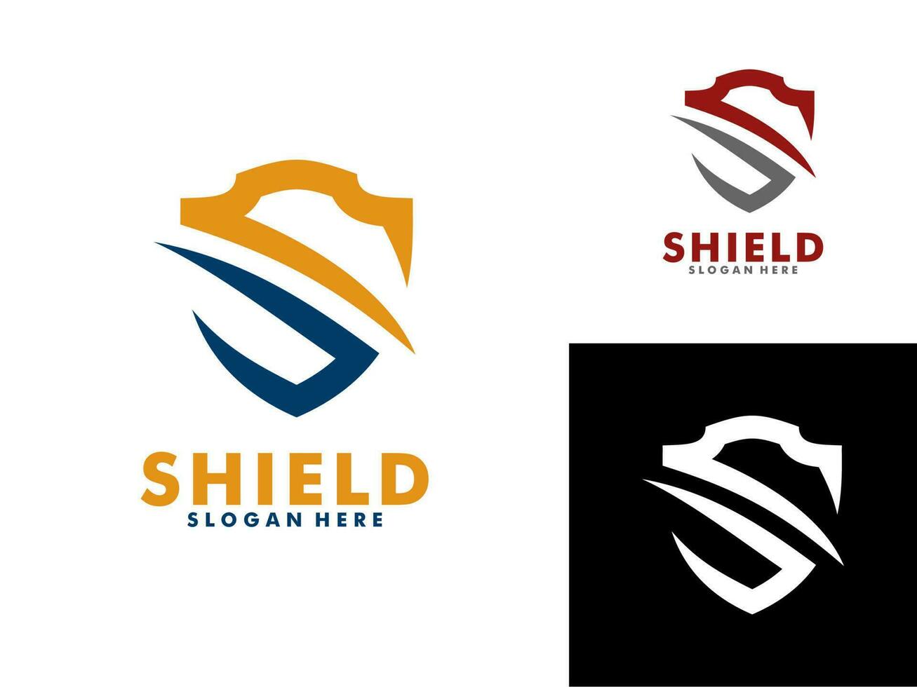 shield logo with letter S, Security Logo Protection Symbol Vector Logo Design