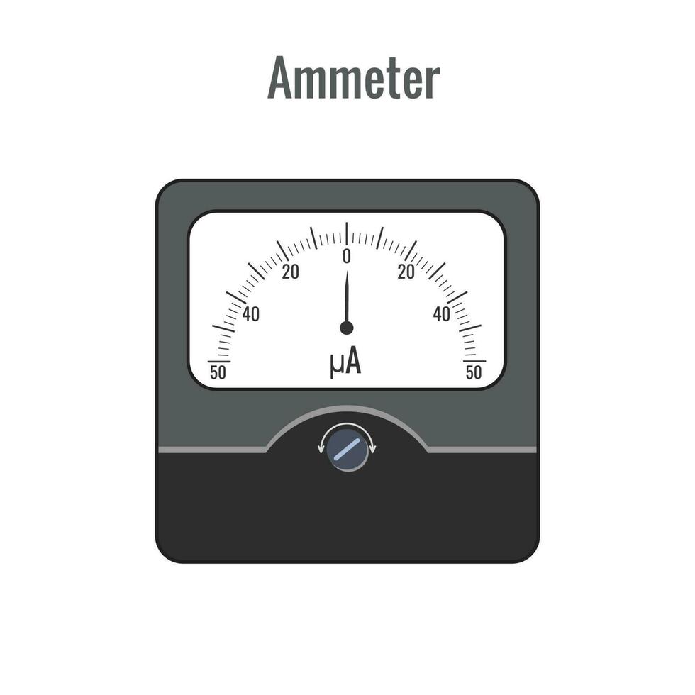Ammeter is a physical device for measuring the current in the electrical circuit vector