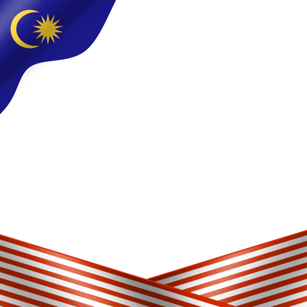 illustrazione della bandiera della malesia png