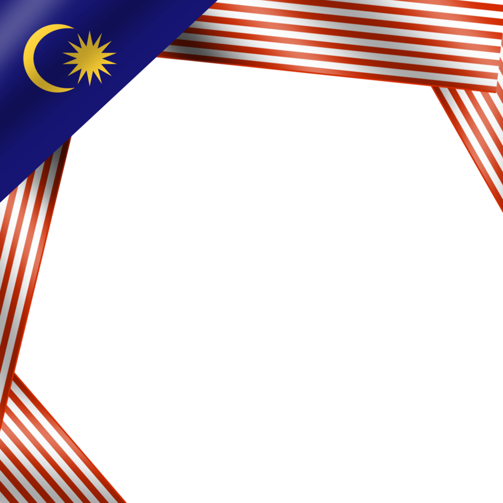 illustrazione della bandiera della malesia png