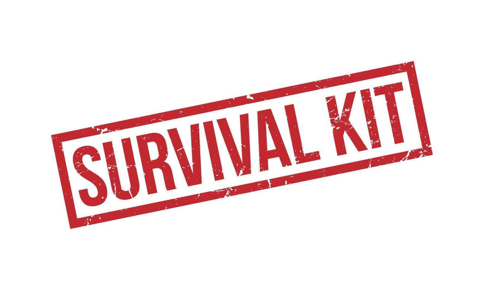 Survival Kit Rubber Stamp Seal Vector