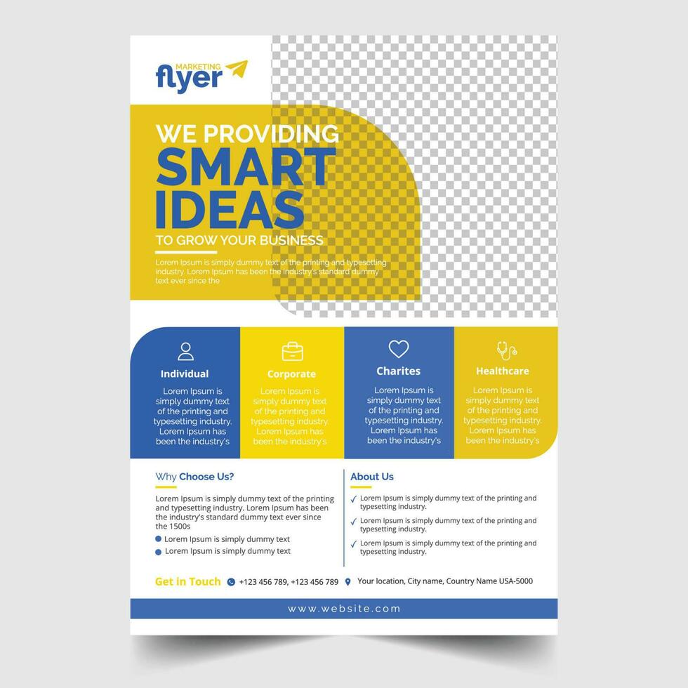 Corporate Business Flyer Design Template vector