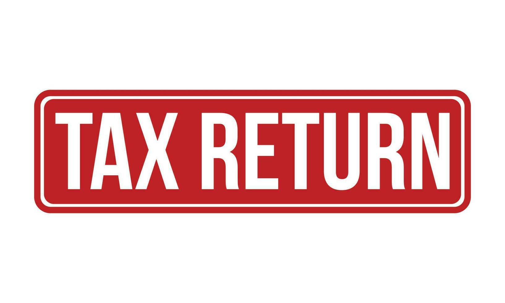 Tax Return Rubber Stamp Seal Vector
