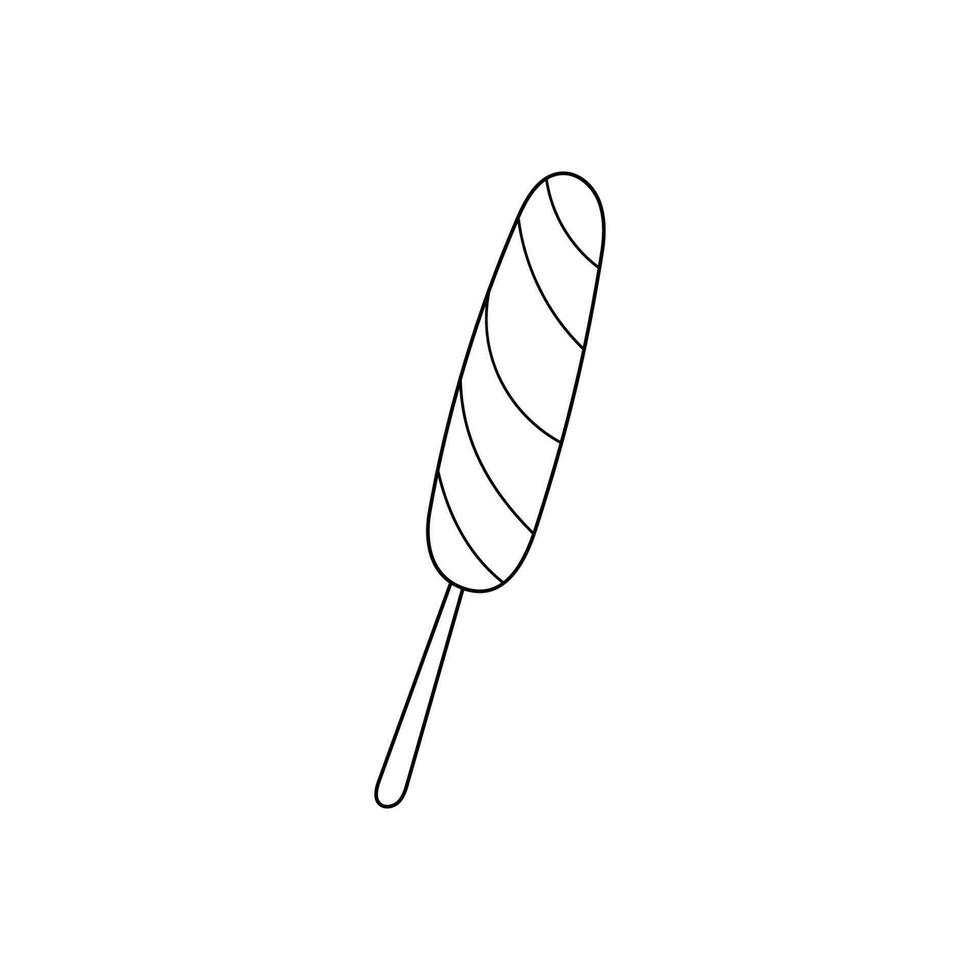 hand drawn vector illustration ice cream popsicle