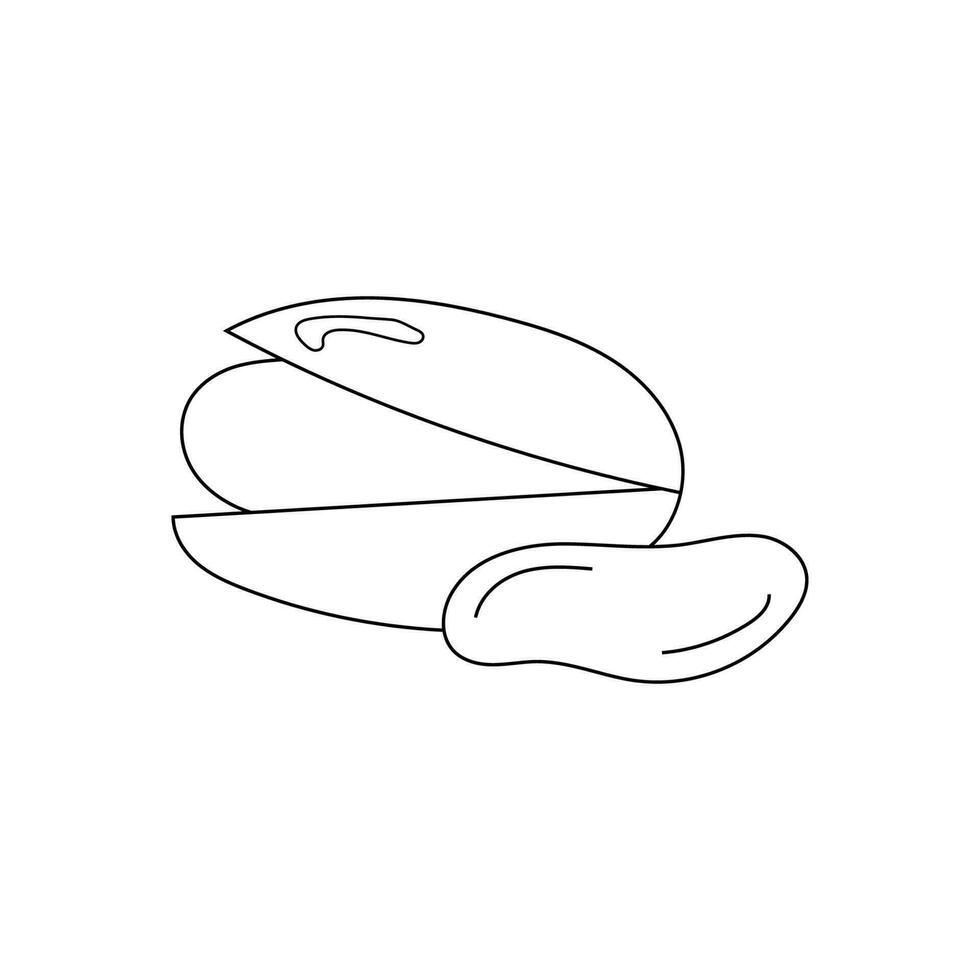 hand drawn pistachio vector illustration