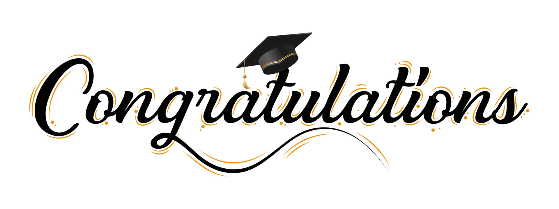 Congratulations Greeting Sign Congrats Graduated Congratulations
