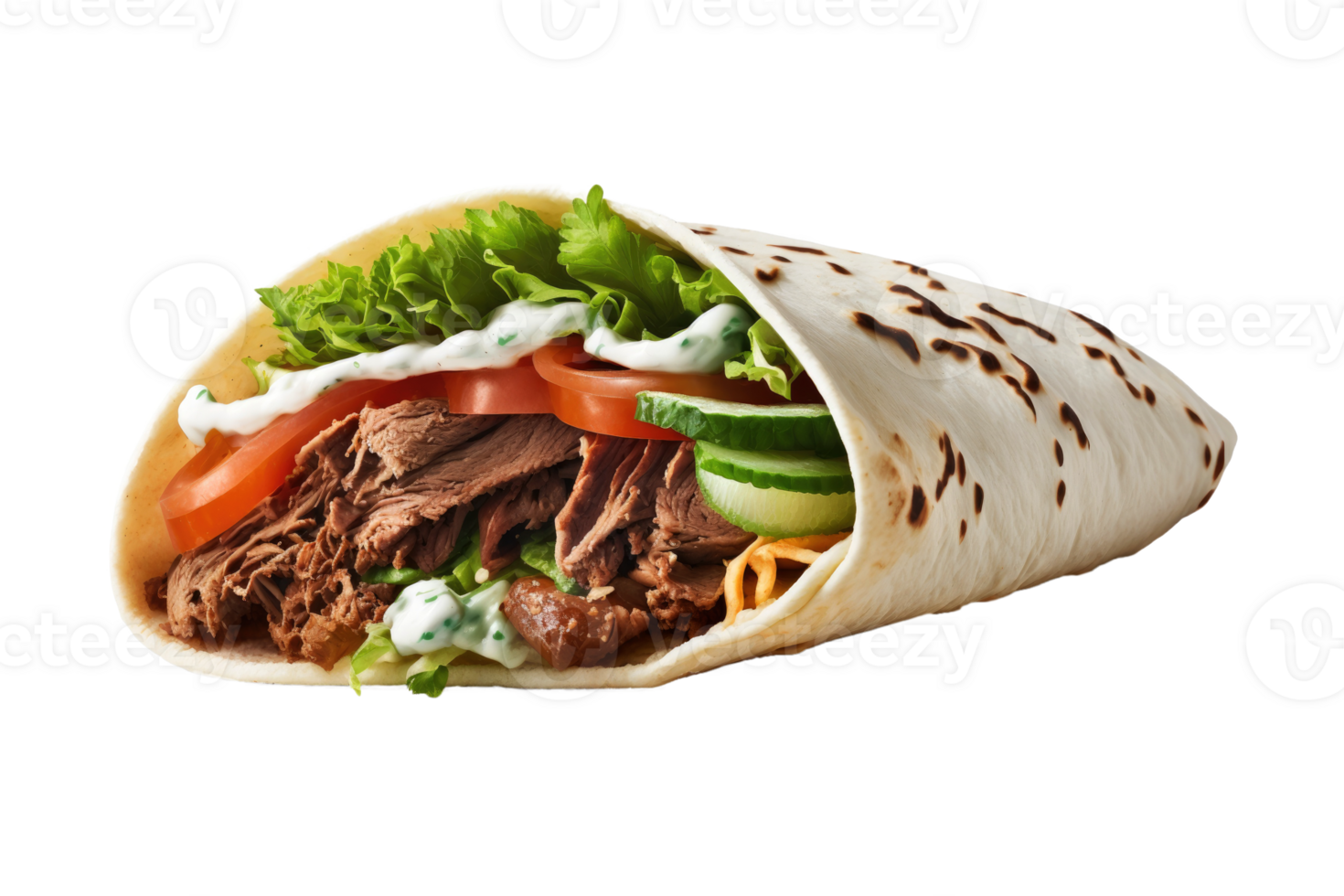 doner kebab. génératif ai. png