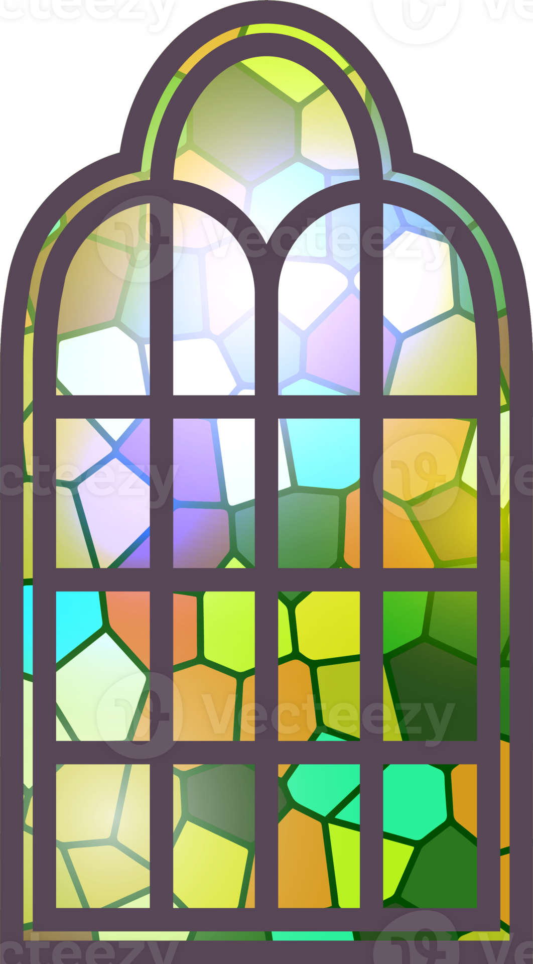Medieval Gothic Stained Glass Window Set Vector Image vrogue.co