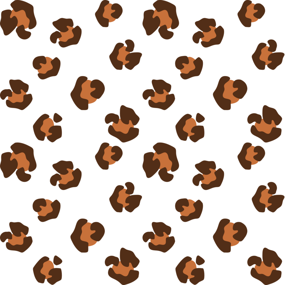 Leopard Pattern Seamless Background PNG