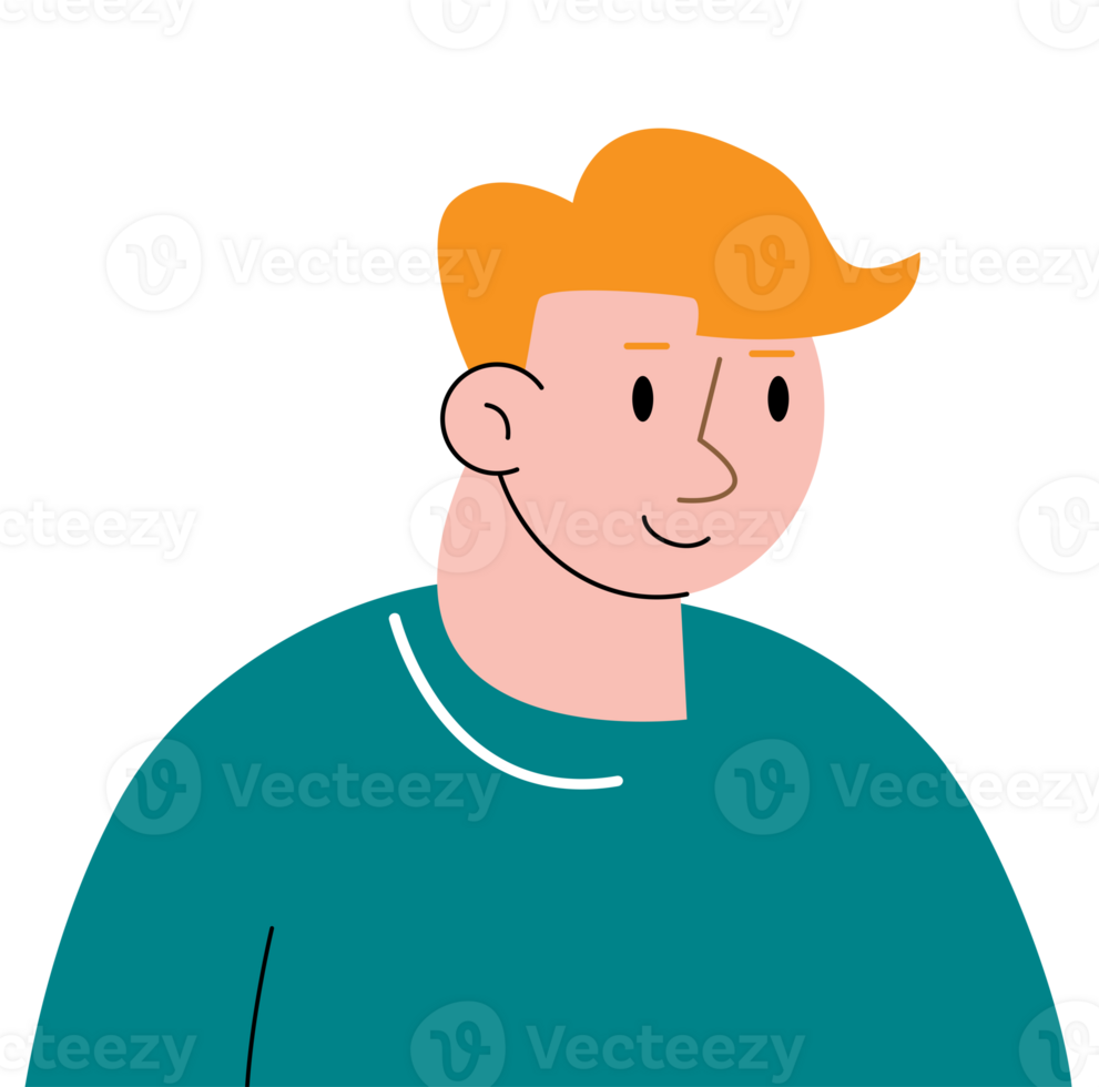 simple man avatar cartoon png