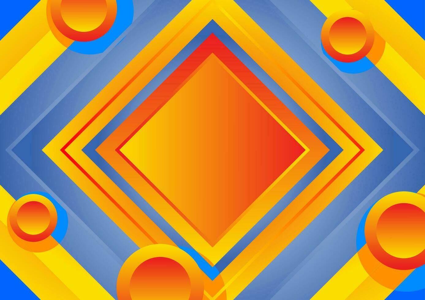 colorful abstract background with a blue and orange geometry concept vector illustration