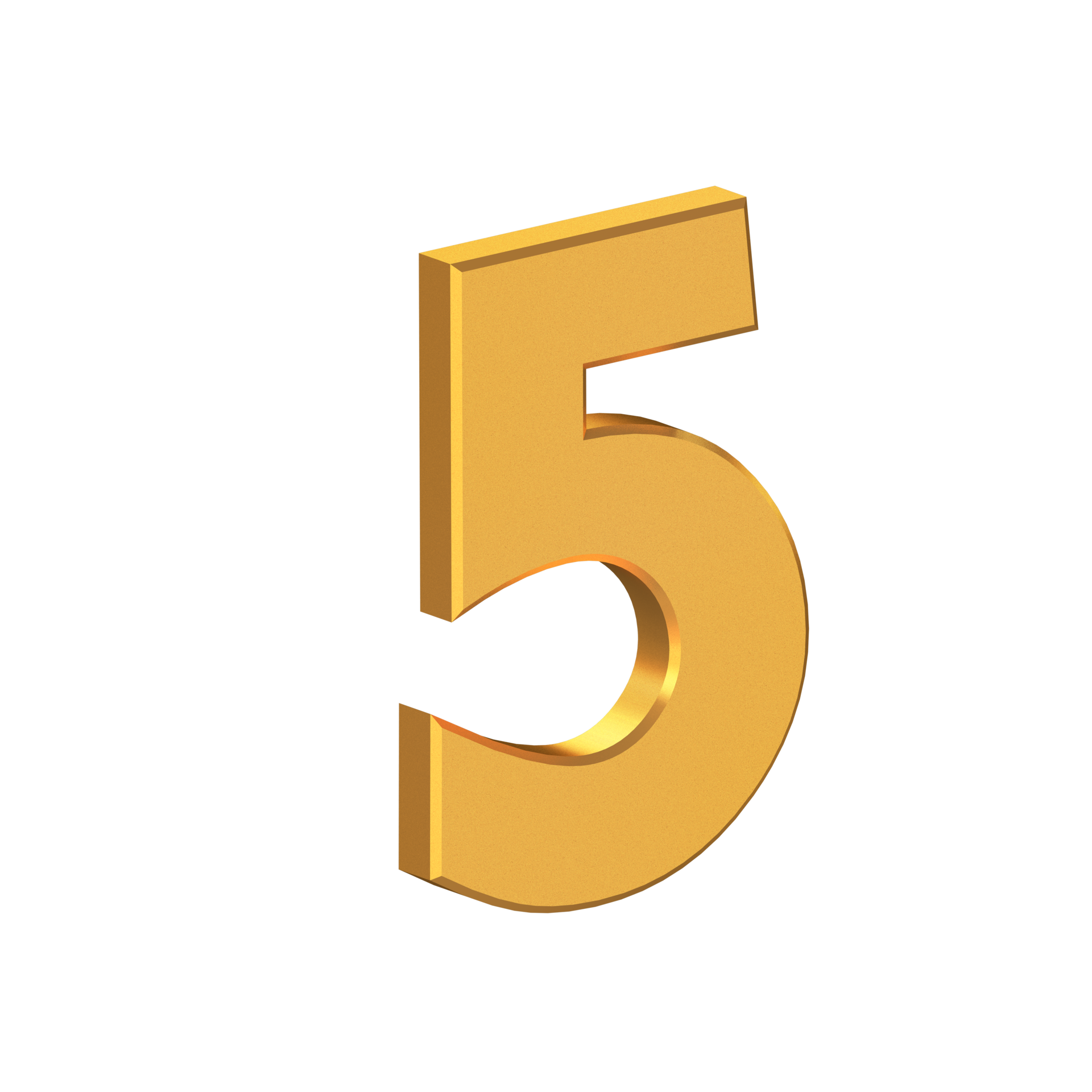 Number Five Vector PNG Images, Number 5 Or Five Gold Luxury, Five