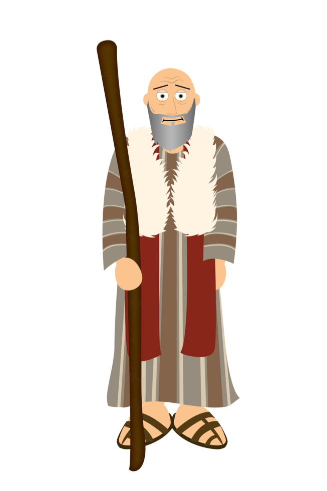 dibujos animados Biblia personaje - elíseo png