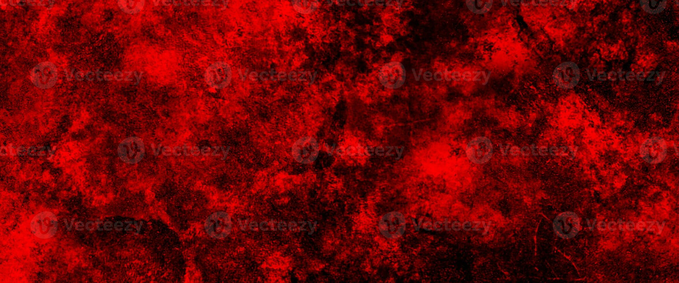 Burning coals and crack surface. Black and red rock stone background. Dark red horror scary background. Old wall texture cement black red background. Red grunge textured stone wall background. photo
