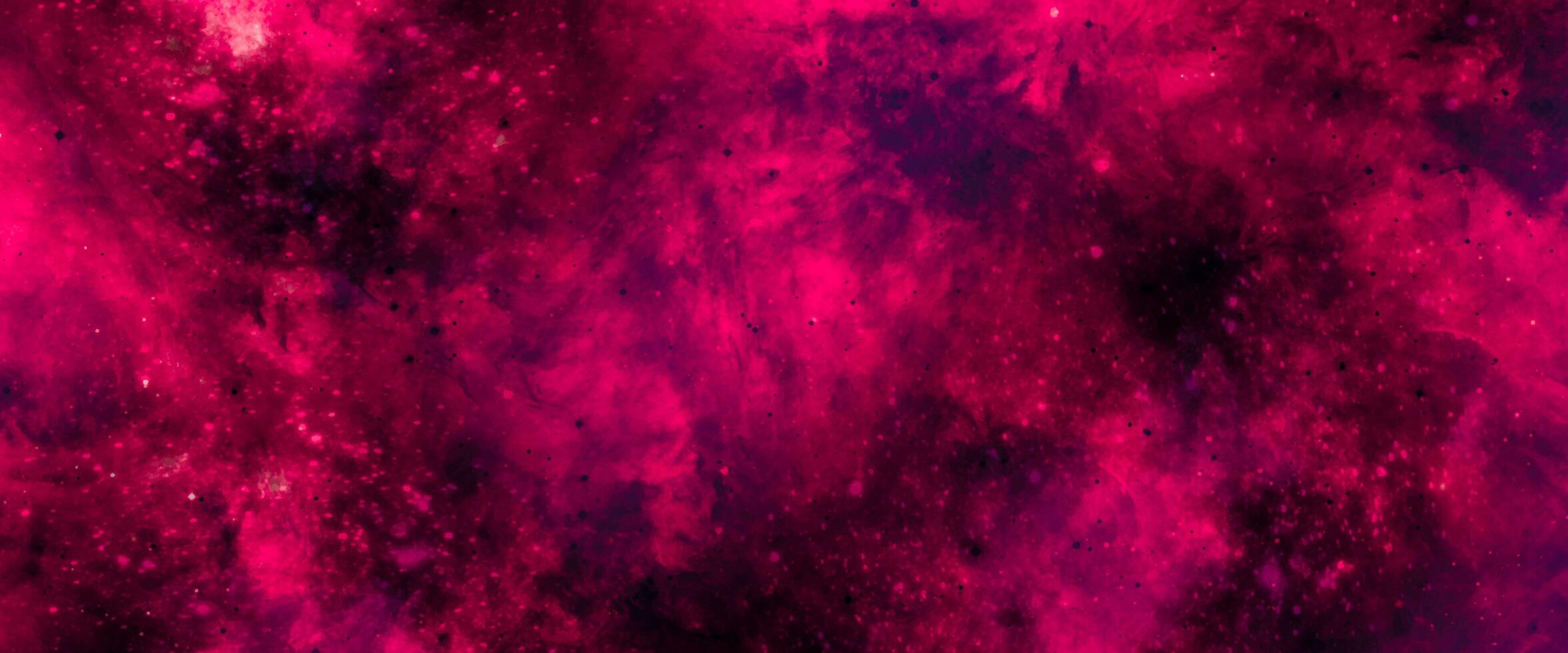 Abstract cosmic fuchsia neon paper textured aquarelle canvas for modern creative design. Bright light pink ink watercolor on black background. Magenta paper texture water color. photo