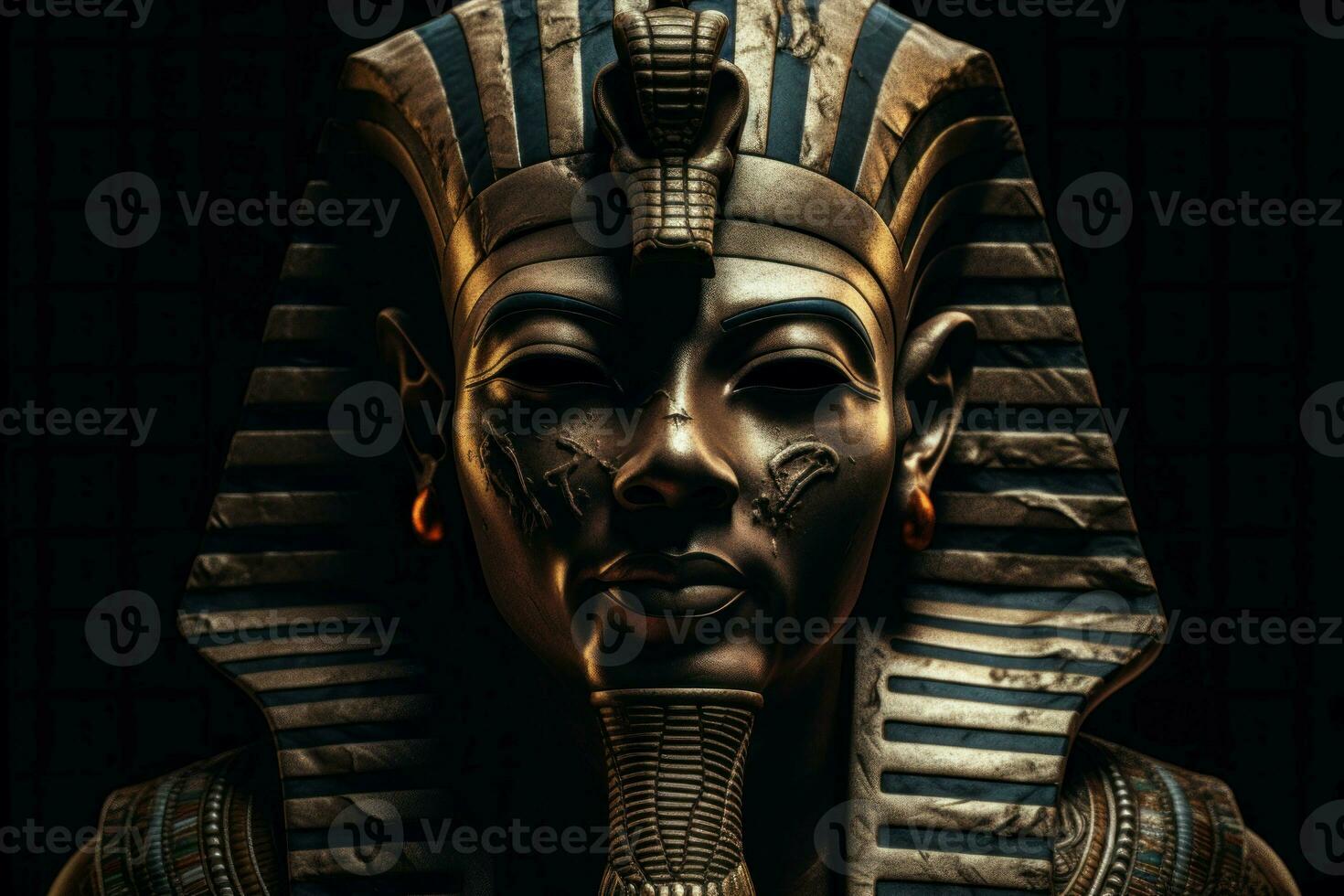 Egypt king portrait. Generate Ai photo