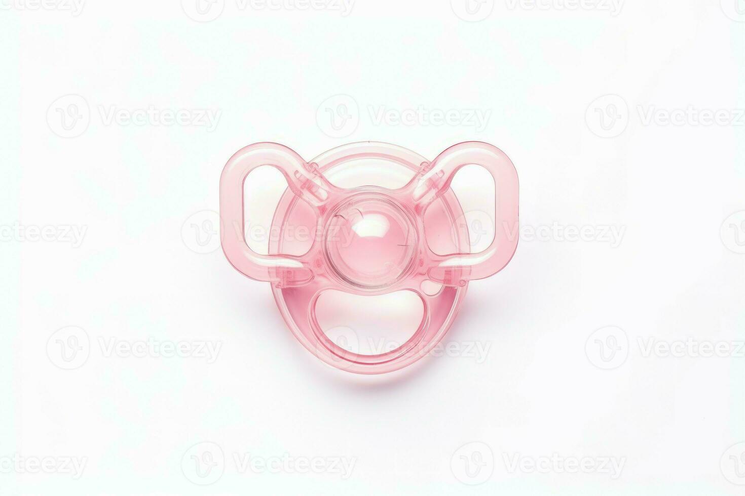 Pink baby pacifier. Generate Ai photo