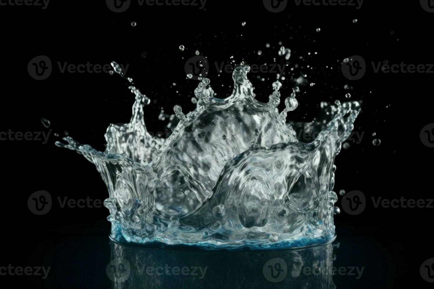 agua chapoteo. generar ai foto