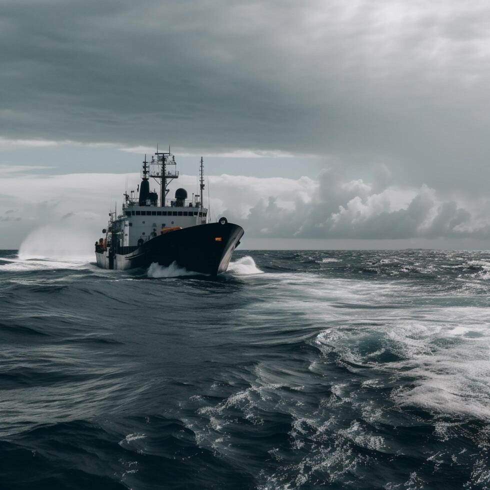 A ship in a ocean photo