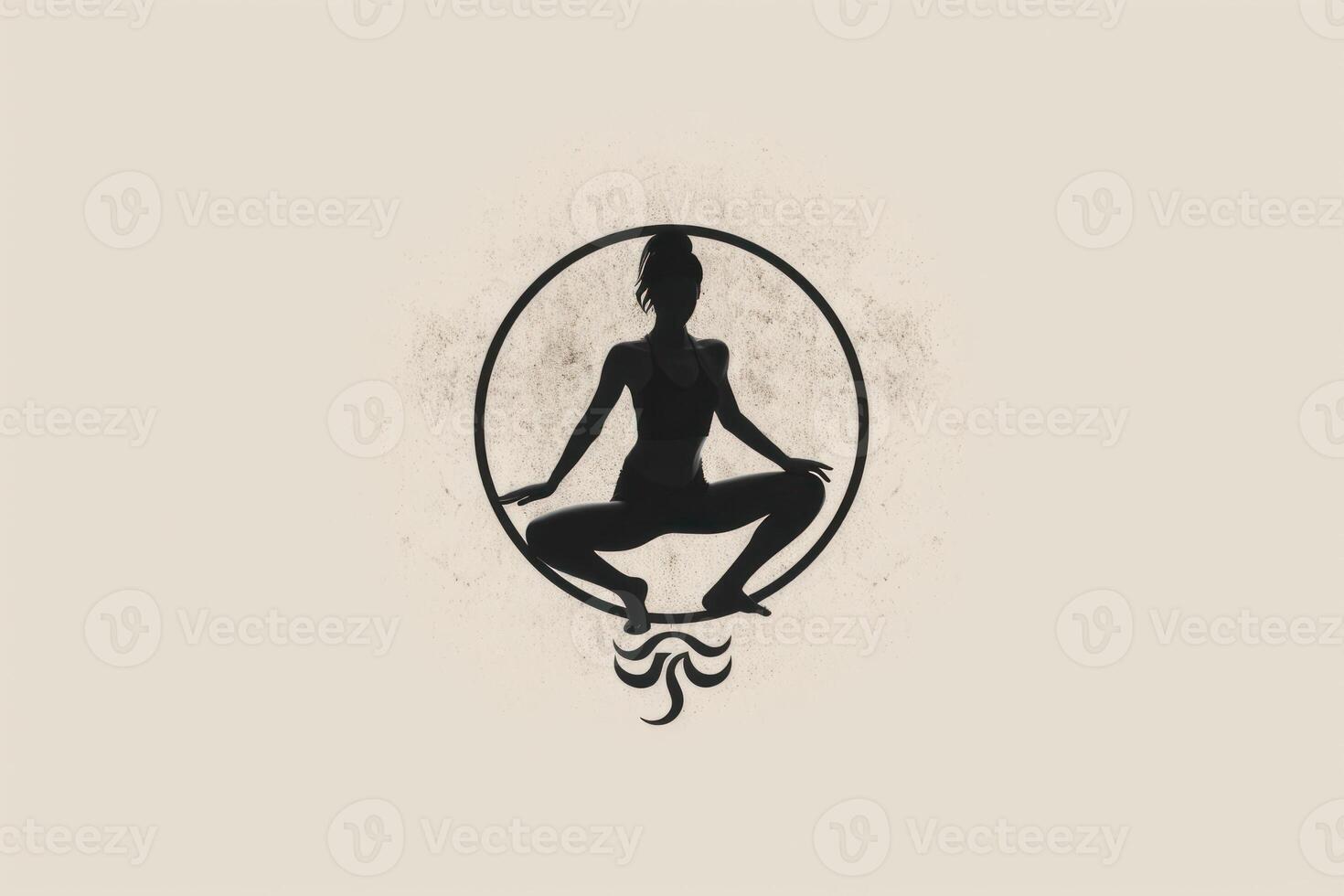 yoga meditation symbol logo photo