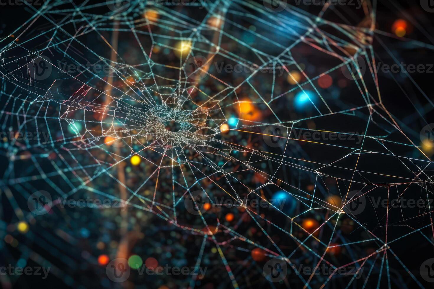 neural network nodes technology background photo