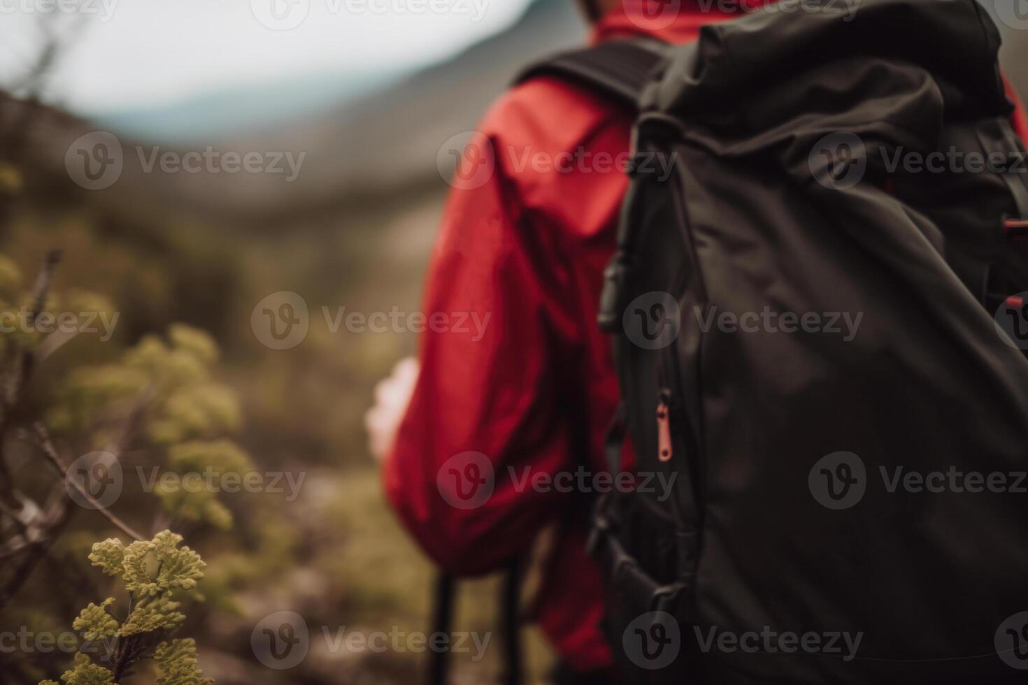 active lifestyle hiking in the mountains photo