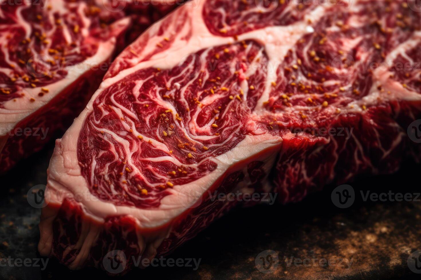 raw veal meat steak generative ai 23457859 Stock Photo at Vecteezy