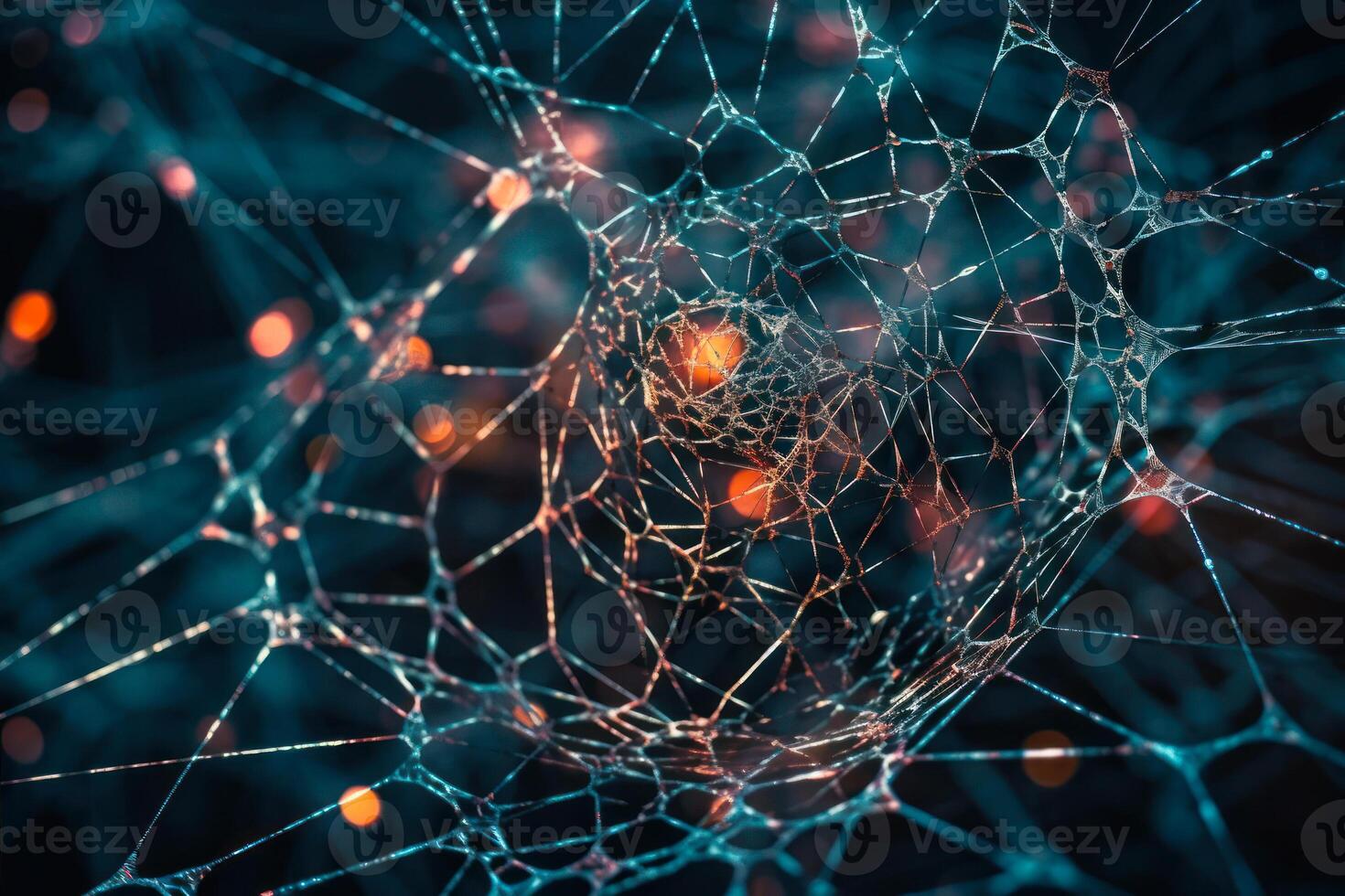 neural network nodes technology background photo