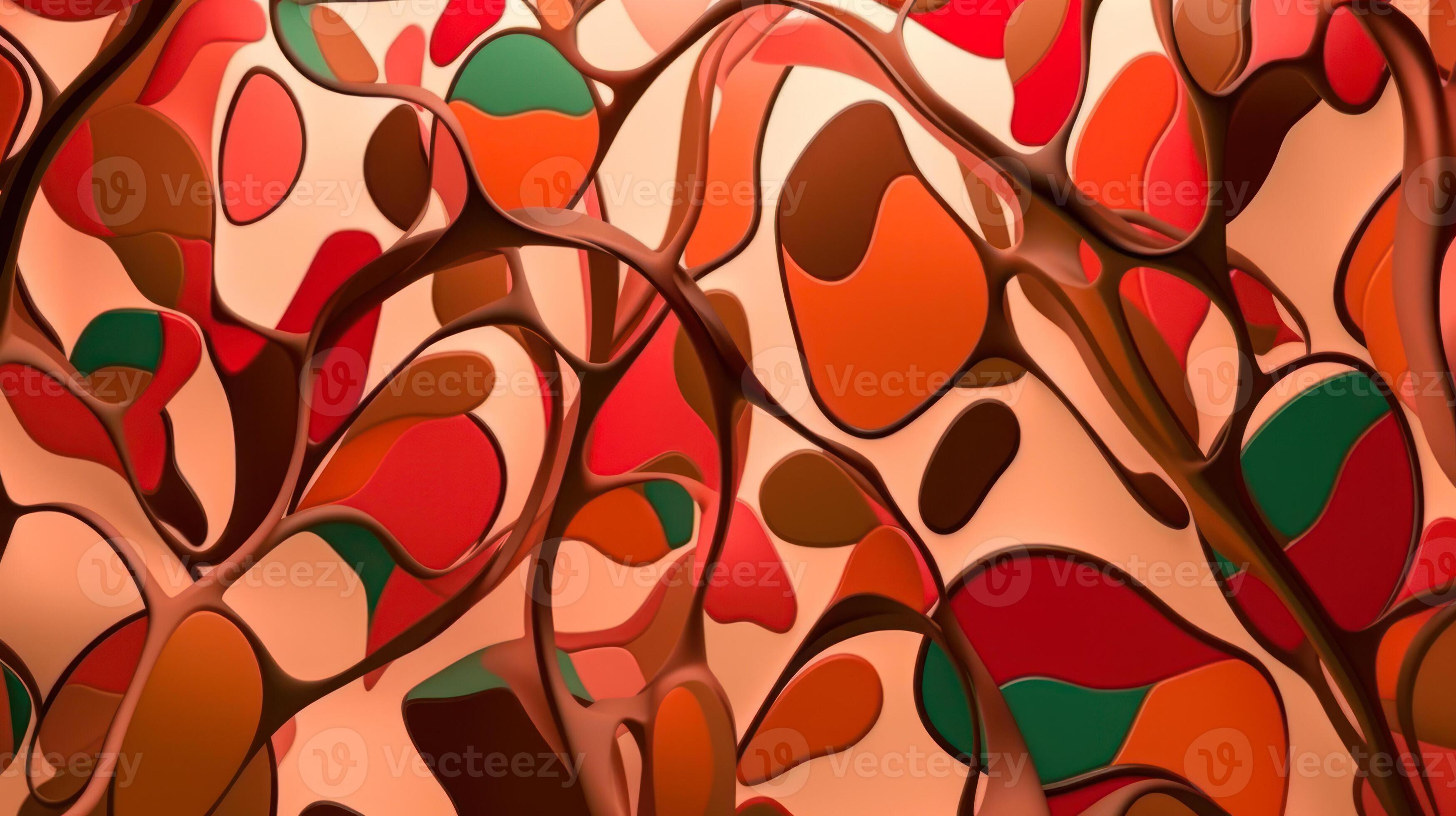 colorful red minimalist psychedelic abstract background, wallpaper warm