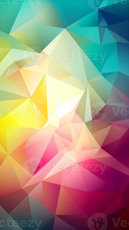 content, vertical Abstract rainbow background consisting of colored triangles, polygonal colored background photo