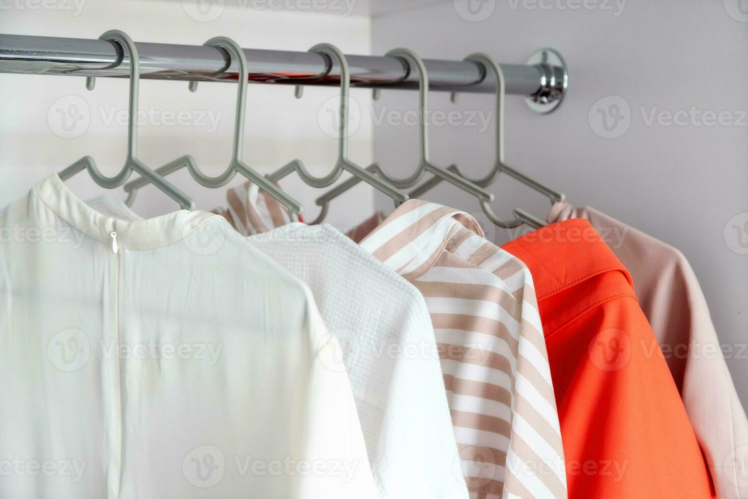 The basic wardrobe of a fashion stylist. Minimalism style photo