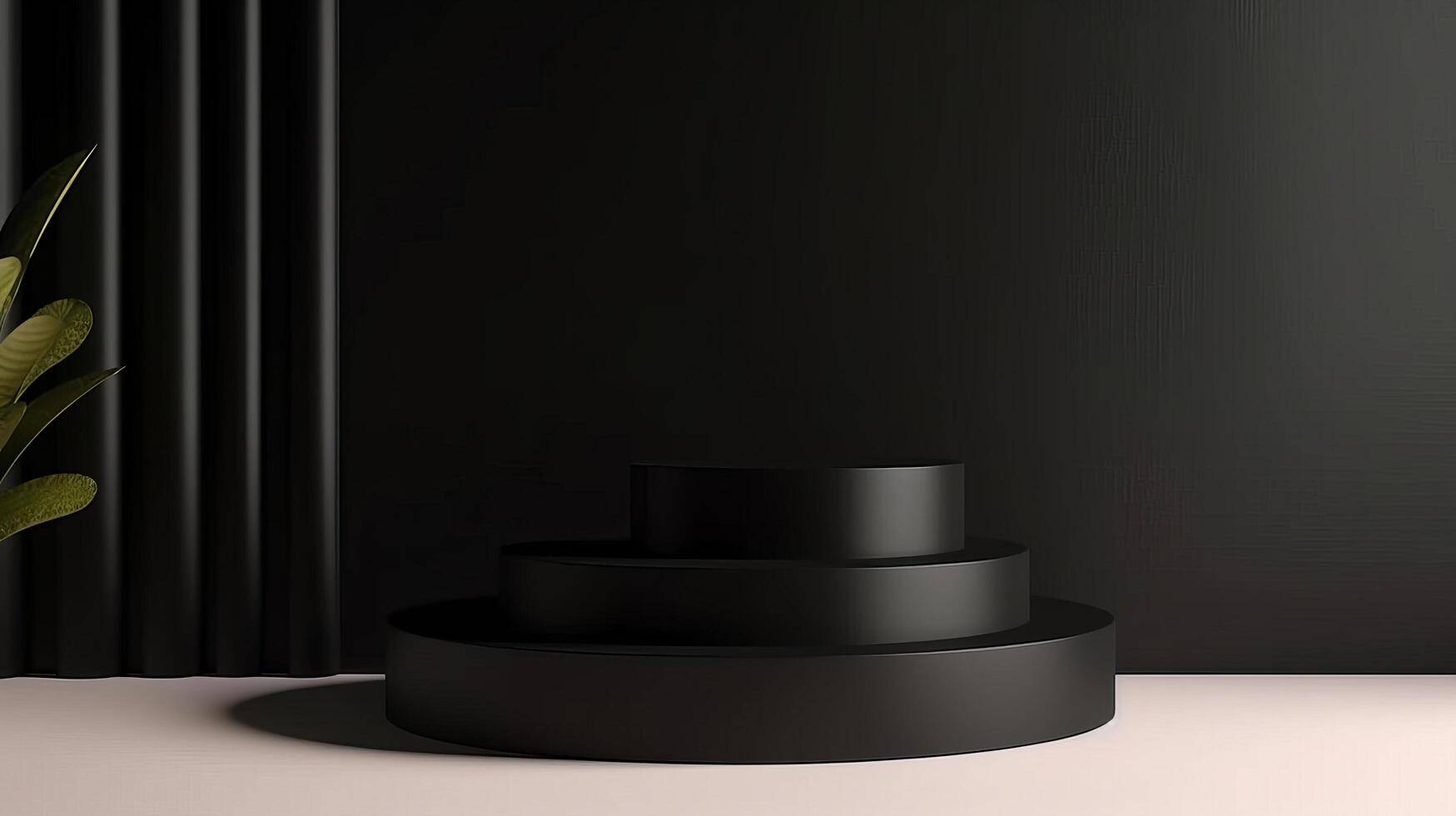 Abstract podium for products ads. Illustration photo