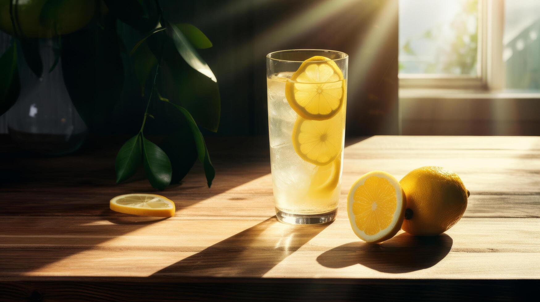 Glass of lemonade. Illustration photo