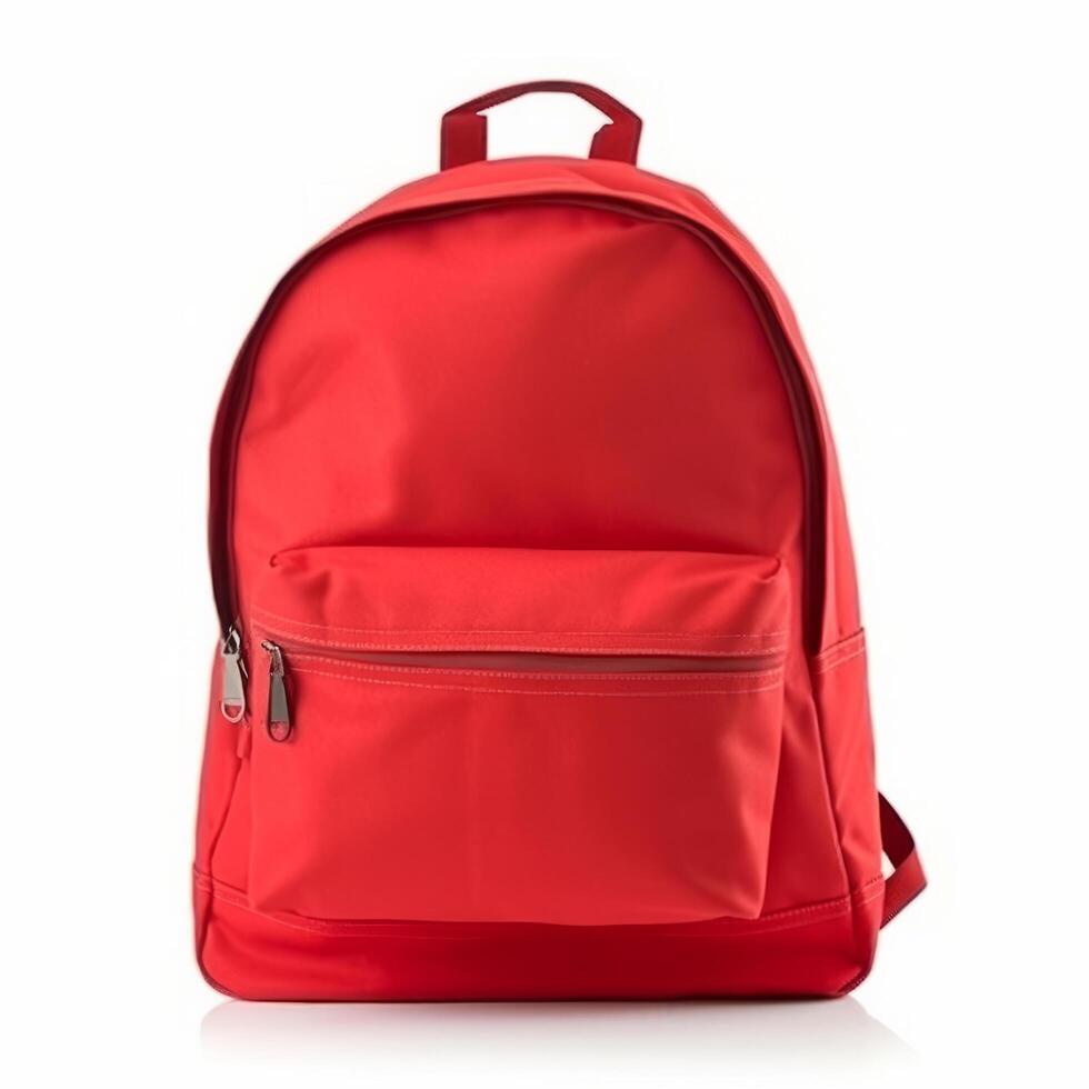 School backpack isolated. Illustration photo