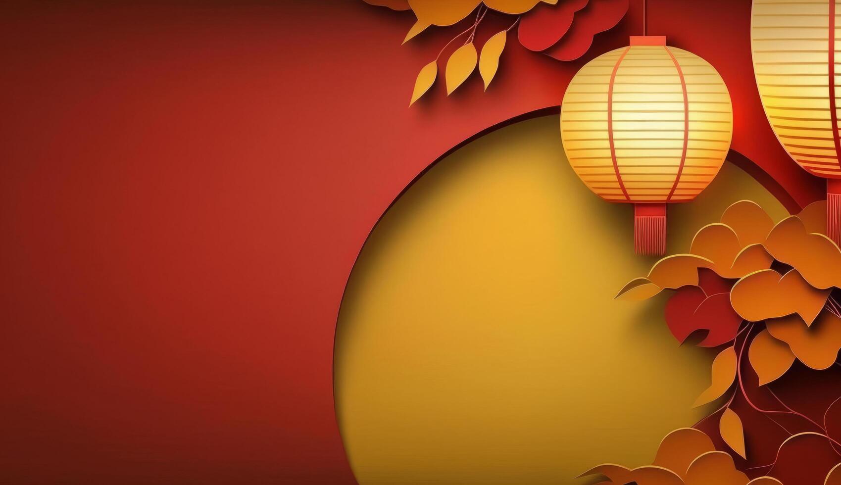 Red Chinese Holiday Background. Illustration photo