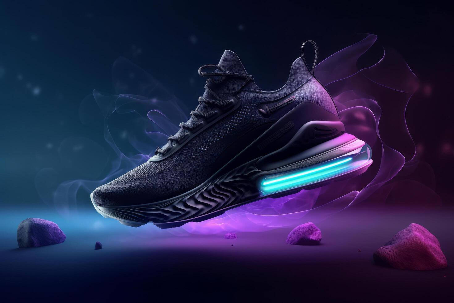 Sport shoes background. Illustration photo