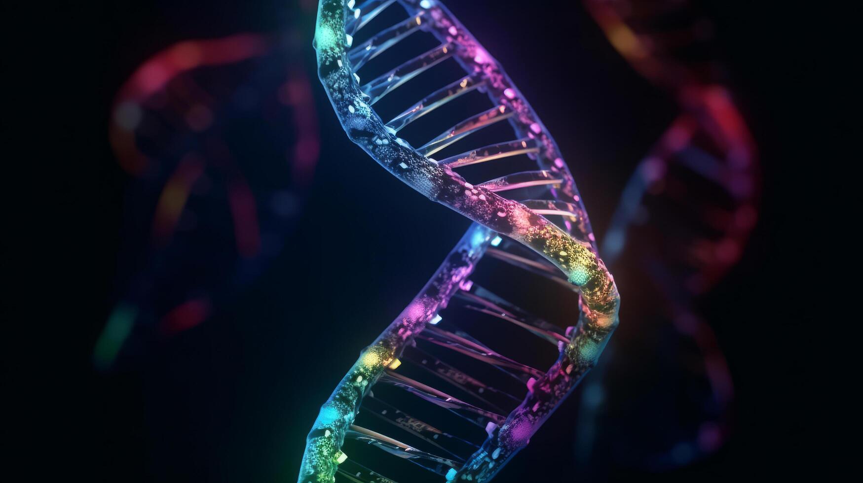 DNA double helix. Illustration photo